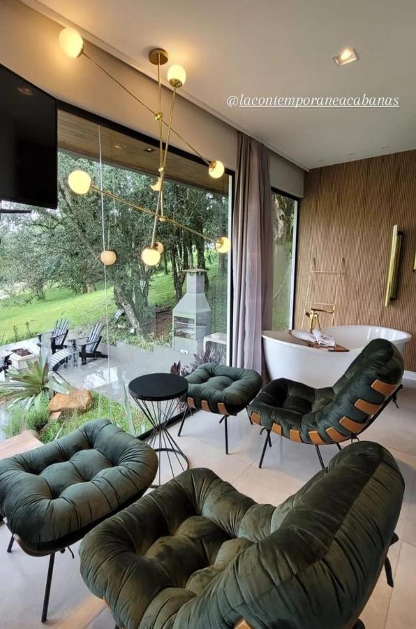La Contemporanea Cabanas Prox A Cidade Vista Para Ponto Turistico Urubici Exteriér fotografie